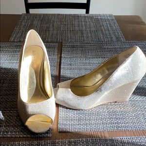 Kelly & Katie Peep Toe Wedges